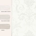 Product Image 4 for Laura Ashley Josette White Damask Shimmer Wallpaper from Graham & Brown