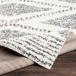 Product Image 6 for Deluxe Shag Cream / Charcoal Rug from Surya