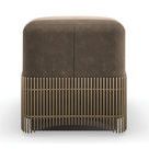 Product Image 1 for Petit Four Upholstered Dark Chocolate Poplar Ottoman from Caracole