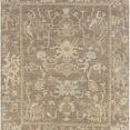 Product Image 1 for Antalya Hand-Knotted Wool Dark Brown / Cream Rug - 2' x 3' from Surya