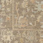 Product Image 2 for Antalya Hand-Knotted Wool Dark Brown / Cream Rug - 2' x 3' from Surya