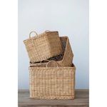 Product Image 2 for Lilia Rattan Baskets with Handles, Set of 3 from Creative Co-Op