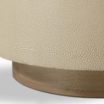 Product Image 3 for Crosby Faux Shagreen Side Table - Light Cream Shagreen from Four Hands