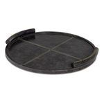 Product Image 1 for Forte Leather Round Tray from Regina Andrew Design