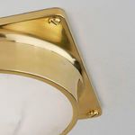 Product Image 2 for Greenwich 1-Light Flush Mount - Aged Brass from Hudson Valley
