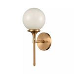 Product Image 3 for Beverly Hills 1 Light Sconce In Satin Brass from Elk Lighting