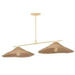 Product Image 1 for Valier Vintage Gold Leaf 2-Light Island from Troy Lighting
