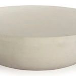 Product Image 2 for Basil Outdoor Round Aluminum Coffee Table - Matte White Cast Aluminum from Four Hands