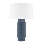 Product Image 1 for Broderick 1-Light Grey Blue Ceramic Table Lamp from Hudson Valley