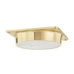 Product Image 1 for Greenwich 1-Light Flush Mount - Aged Brass from Hudson Valley