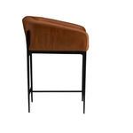 Product Image 3 for Osbourne Brown Russet Leather Counter Stool from Arteriors