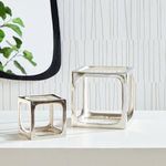 Product Image 2 for Cubist Silver Sculptures, Set of 2 from Napa Home And Garden