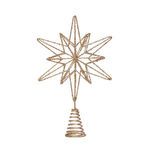 Product Image 1 for Joseph Metal & Mica Champagne Star Tree Topper from Creative Co-Op