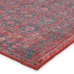 Product Image 6 for Kalinar Damask Dark Red/ Blue Rug from Jaipur
