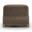 Product Image 1 for Petit Four Upholstered Dark Chocolate Poplar Ottoman from Caracole