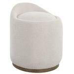 Product Image 4 for Swirl Swivel Sheepskin Ottoman from Uttermost
