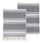 Product Image 2 for Alpine Cotton Throw Blanket - Grey / Ivory from Pom Pom at Home