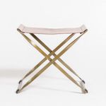 Product Image 1 for Harper Tanned Umber Leather Scissor Ottoman from Alder & Tweed