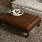 Product Image 11 for Halston Heirloom Sienna Top Grain Leather Cocktail Ottoman from Four Hands
