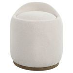 Product Image 1 for Swirl Swivel Sheepskin Ottoman from Uttermost