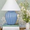 Product Image 2 for Clarendon 1-Light Blue Ceramic Table Lamp from Mitzi