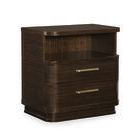 Product Image 1 for Brown Wood Modern Streamline Nightstand from Caracole