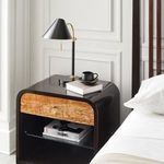 Product Image 4 for Black Wood Modern Excess Knot Nightstand from Caracole