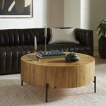 Product Image 19 for Eaton Oak and Iron Drum Coffee Table from Four Hands