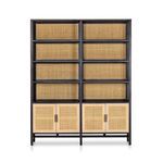 Product Image 4 for Caprice Wide Wooden Bookshelf - Black Wash Mango from Four Hands