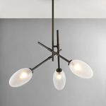 Product Image 5 for Alberton 3-Light Chandelier - Black Brass from Hudson Valley