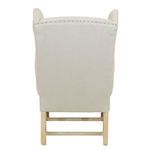 Product Image 4 for Grand Linen Wingback Chair from Furniture Classics