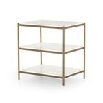 Product Image 11 for Felix Ivory Marble Brass Nightstand from Four Hands
