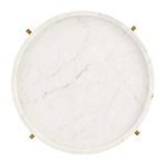 Product Image 4 for Freya Antique Brass & Marble Accent Table from Currey & Company
