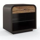 Product Image 1 for Black Wood Modern Excess Knot Nightstand from Caracole
