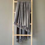 Product Image 1 for Washed Linen Throw, Grey from Park Hill Collection