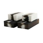 Product Image 5 for Hollie Black & White Resin Boxes, Set of 2 from Arteriors