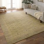 Product Image 5 for Delacor Hand Knotted Oriental Green/gray Rug from Jaipur 