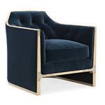 Product Image 1 for Blue Velvet Modern The Cat's Meow Accent Chair from Caracole