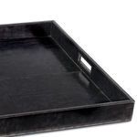 Product Image 4 for Derby Square Leather Tray - Black from Regina Andrew Design