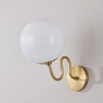 Product Image 5 for Havana Aged Brass Glass Globe Wall Sconce from Mitzi