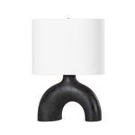 Product Image 1 for Valhalla 1-Light Earth Charcoal Ceramic Table Lamp from Hudson Valley