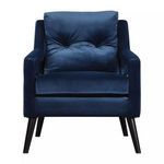 Product Image 2 for Uttermost O'brien Blue Velvet Armchair from Uttermost