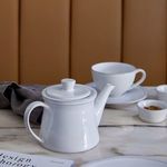Product Image 3 for Friso 17 oz. Ceramic Stoneware Teapot - White from Costa Nova