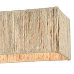 Product Image 7 for Abaca 5 Light Linear Chandelier In Satin Brass With Abaca Rope from Elk Lighting