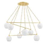 Product Image 1 for Asbury Park 8-Light Chandelier - Aged Brass from Hudson Valley