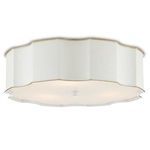 Product Image 1 for Wexford White Flush Mount from Currey & Company