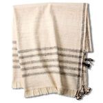 Product Image 3 for Neem X Didina Handmade Solid Cream / Brown Throw from Jaipur 