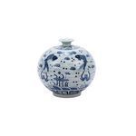 Product Image 1 for Blue & White Fish Pomegranate Vase from Legend of Asia