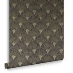 Product Image 2 for Fan Black and Gold Wallpaper from Graham & Brown