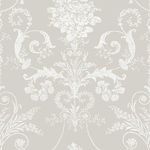 Product Image 1 for Laura Ashley Josette White and Dove Grey Wallpaper from Graham & Brown